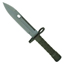 Gear Stock Stainless Steel G.I. Type M-9 Bayonet With Scabbard