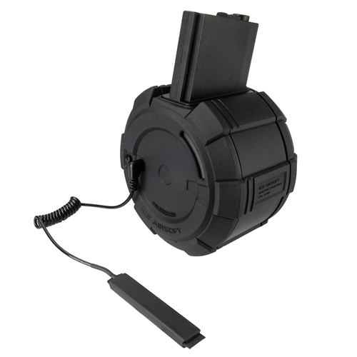 ICS Electric 6mm M4 Guns Drum Magazine - 2000rd