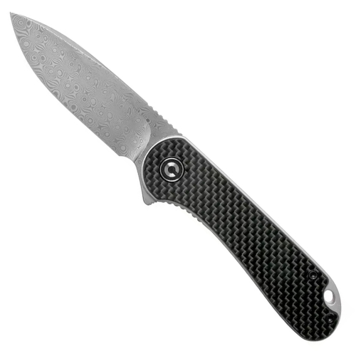 Elementum Flipper Knife Carbon Fiber Overlay On G10 Handle