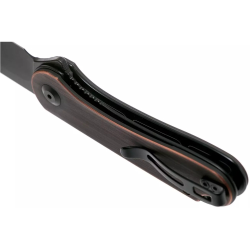 Elementum D2 Flipper Knife Copper Handle