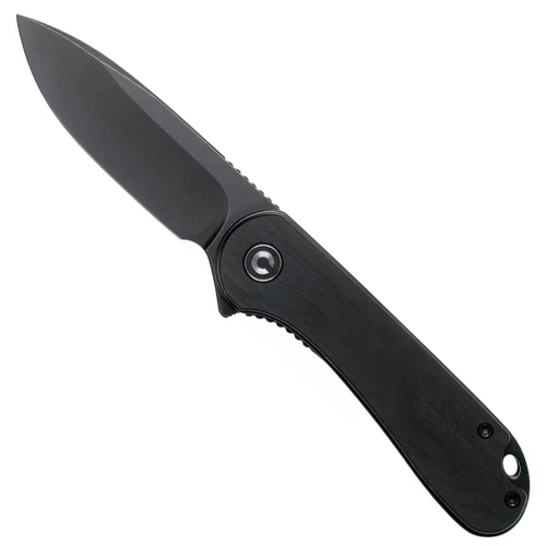 Elementum Flipper Knife Ebony Wood Handle