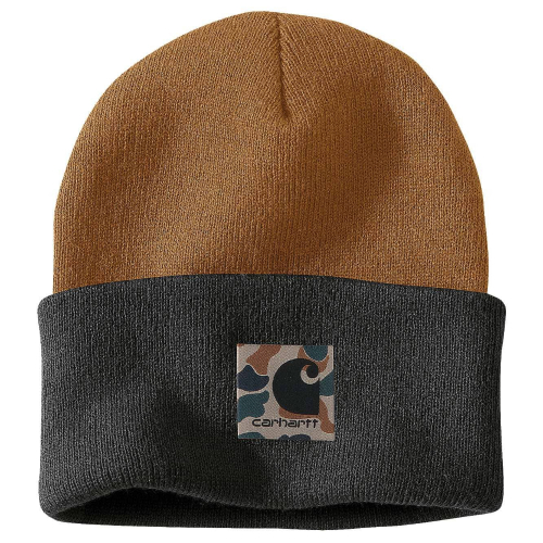 Men's Knitt Camo Patch Beanie