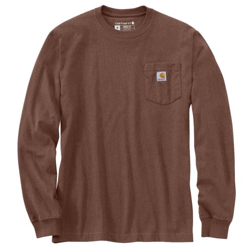 Loose Fit Long Sleeve Workwear Pocket T-Shirt