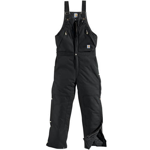 Extremes Zip To Waist Arctic Quilt-Lined Bib Overalls
