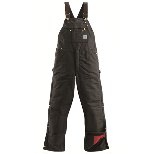 Duck Zip to Thigh Quilt Lined Bib Overall