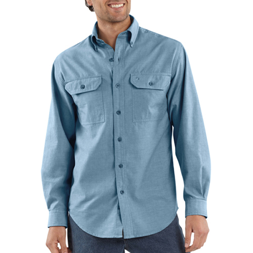 Long-Sleeve Chambray Shirt
