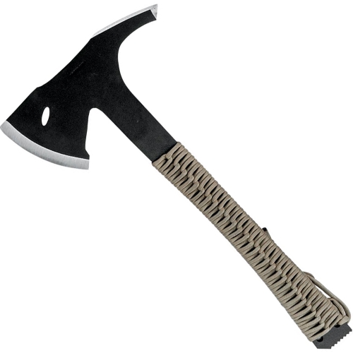 Versatile and designed for outdoor use, the desert-themed Sentinel Axe ensures quality and reliability in various situations. 