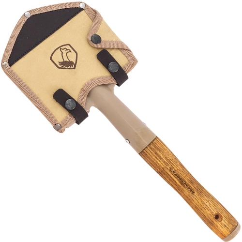 Compact and durable, the hickory-handled Camping Shovel is a must-have tool for outdoor enthusiasts. 