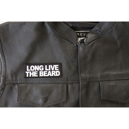 Long Live The Beard Patch 4x1.5 Inch