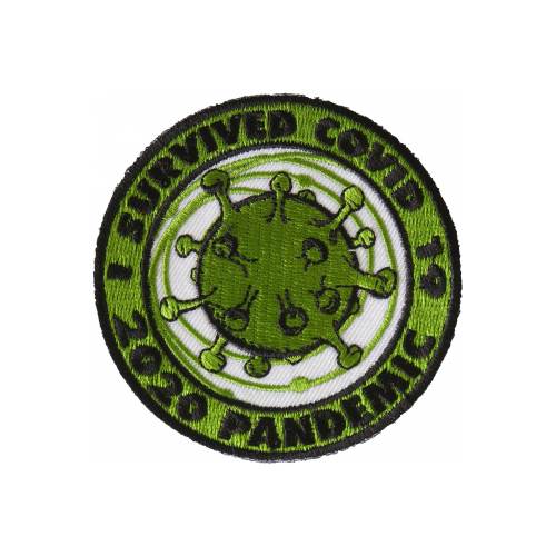 I Survived Covid-19 Iron on Corona Virus Patch - 3x3 inch
