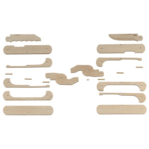 Wooden Multi-Tool Knife Kit