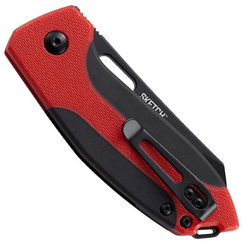 Sketch Black Oxide Finish Blade Folding Knife