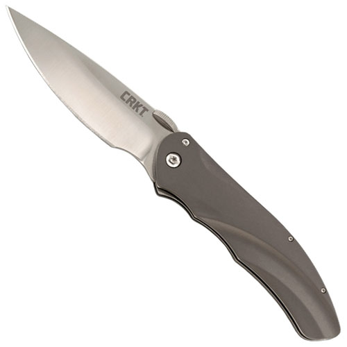 Argus Satin Plain Blade Folding Knife