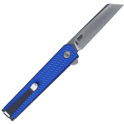 CRKT CEO Microflipper Knife Blue 12C27 Steel
