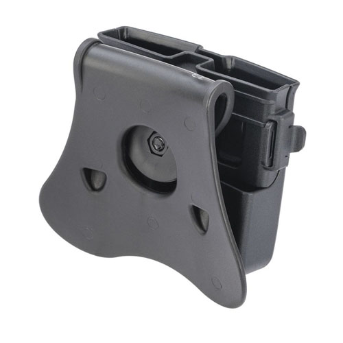 Universal Double Magazine Pouch - Black - Fits 9mm/.40/.45 Caliber