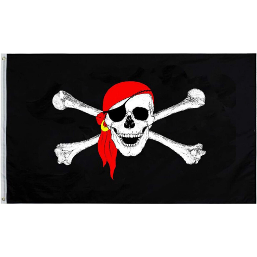 Pirate Flag Red Scarf