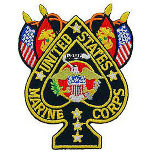 Patch-Usmc Spade Flags