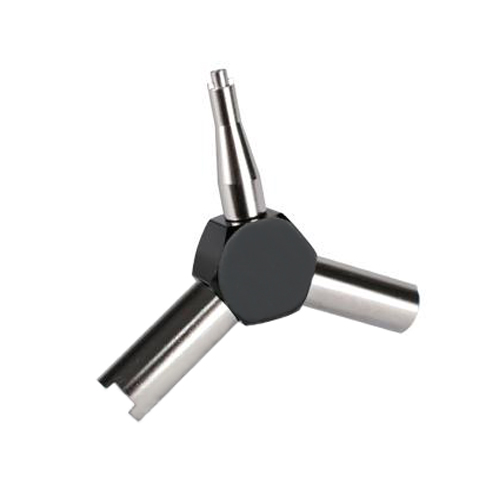 Precision Stainless Steel Triple Gas Valve Key