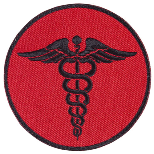 FOX OUTDOOR EMS ROUND PATCH - RED