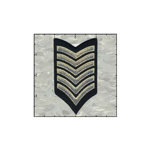 Fuzzy Dude Stripes Six  Gold on Black