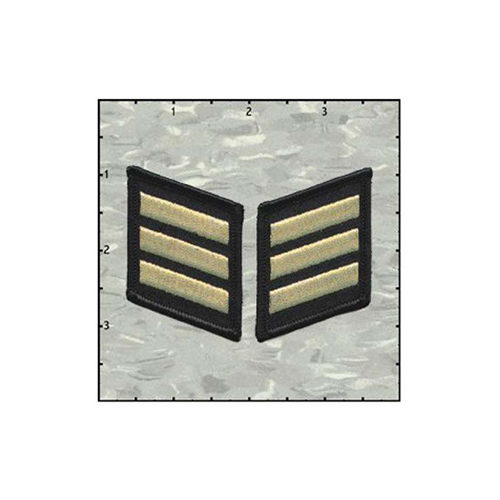 Fuzzy Dude Iron in Metallic Gold on Black Patch