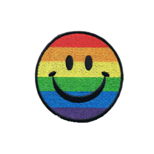 2.5 Inch Smiley Rainbow Patch