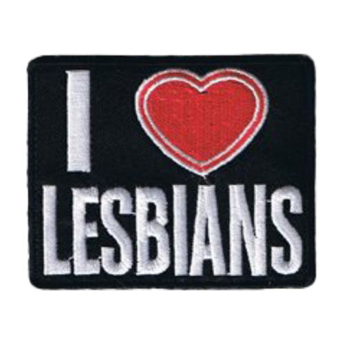2.75 Inch I Heart Lesbians Patch