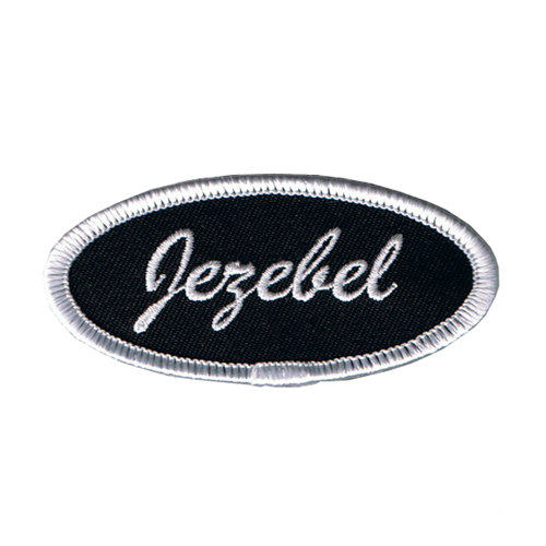Fuzzy Dude Jezebel Name Tag Patch