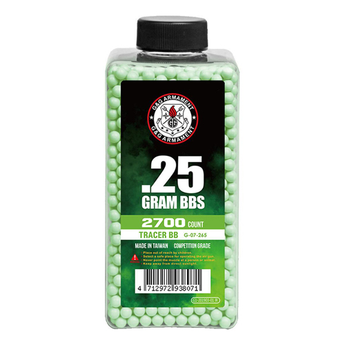 0.25g 2700R Green Tracer BB