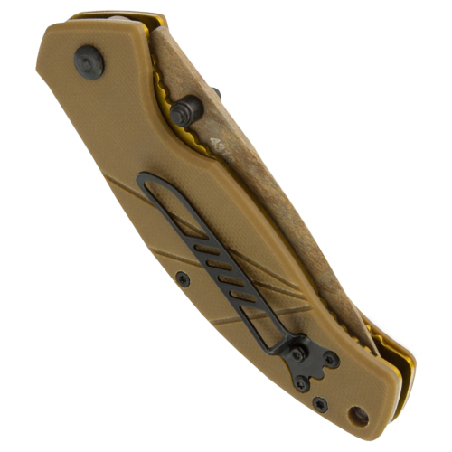 Timberline SOC Coyote Tan Handle Combo Edge Folding Knife