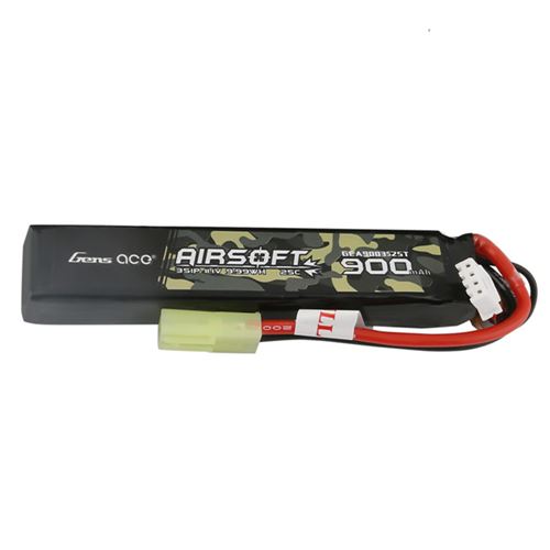 Gens Ace 900mAh 3S 11.1V 25C Airsoft Battery