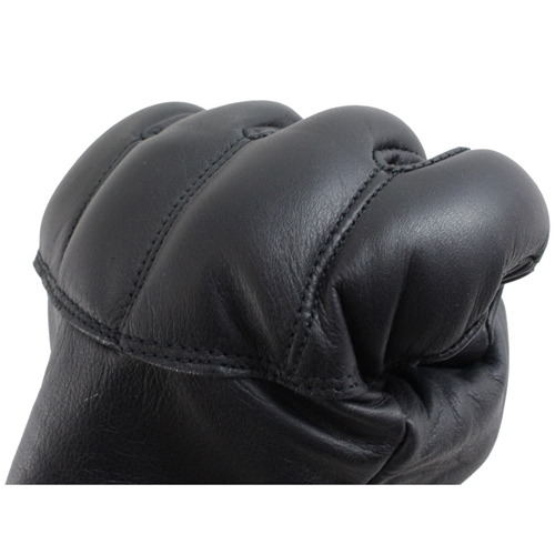 Leather Gloves with Knuckle Protection