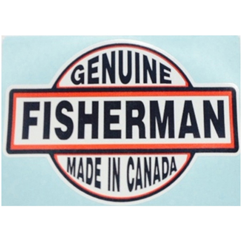 Genuine Fisherman Made In Canada Sticker - One Size