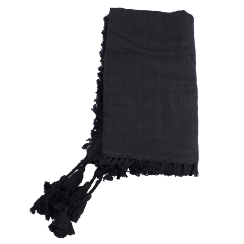Arab Scarf Shemagh Black/Tassel