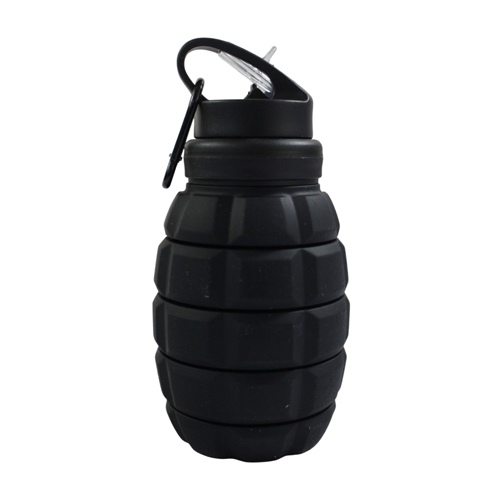 Collapsible Grenade Water Bottle Keychain