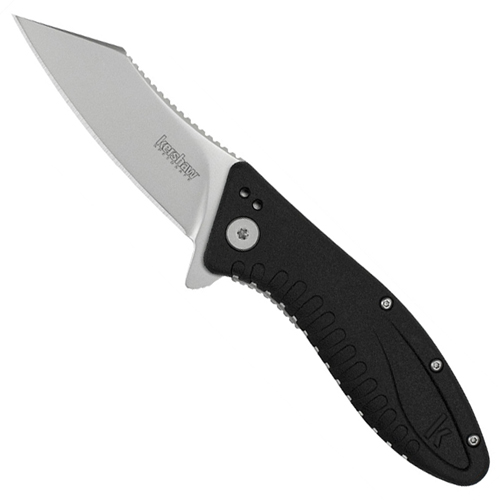Grinder Bead-Blasted Finish Blade Folding Knife