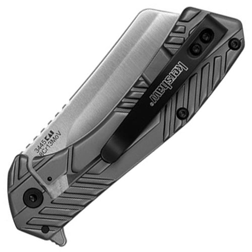 Static Gray PVD Coated Handle Folding Knife