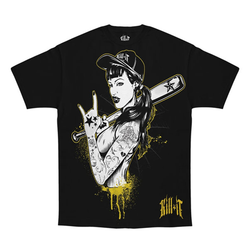 Black Kill It Thirdbase T-Shirt