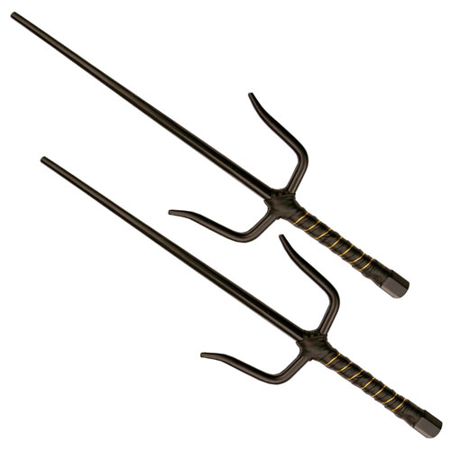 MC2310 Martial Art Leather Wrapped Handle Sai Set