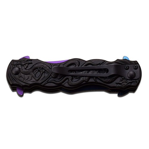 Dark Side Spring Assisted Blade Manual Knife