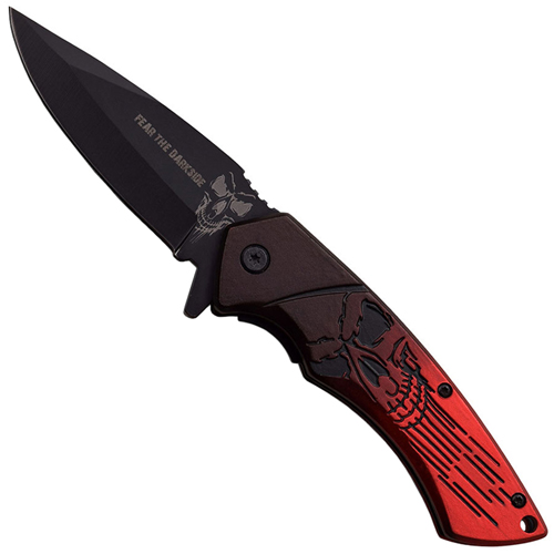 Dark Side Blades 2 Tone Aluminum Handle Folding Knife