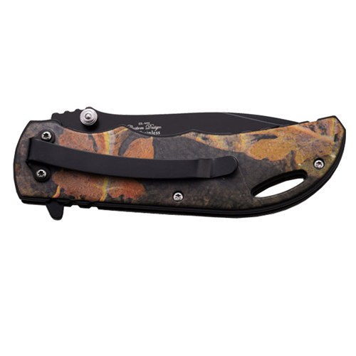 Elk Ridge Stainless Steel Overlay Handle Folding Knife