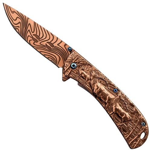 Masters Collection Titanium Coated Blade Folding Knife
