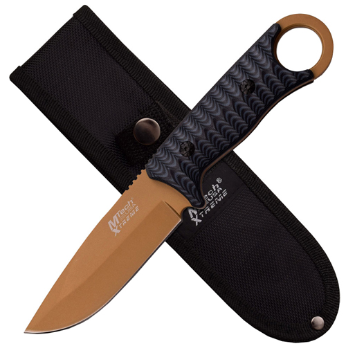 Xtreme Titanium Coated Plain Blade Fixed Knife