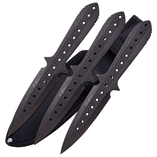 Perfect Point Black Oxidized Stonewash Thrower 3 Pcs Set