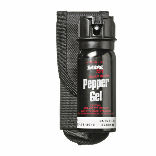 Sabre Red Gel 1.8 Oz Flip Top w/Holster