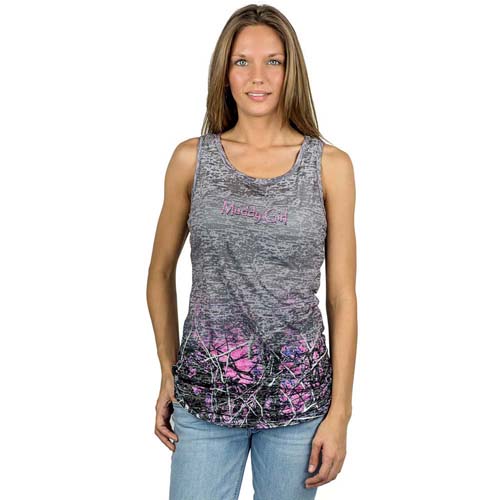 Moon Shine Camo Muddy Girl Burnout Tank Top