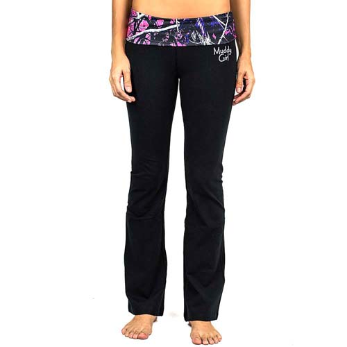 Moon Shine Muddy Girl Pink Camo Yoga Pants
