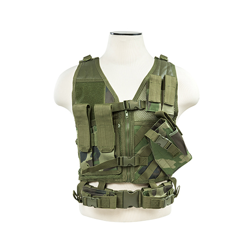 NcStar Woodland Camo Smaller Size Tactical Vest