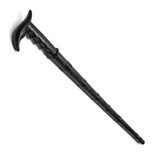 Grip Cane Textured Cane With Grip  Black Polypropylene